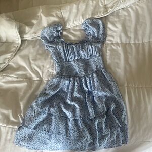 Hollister Blue Floral Casual Dress